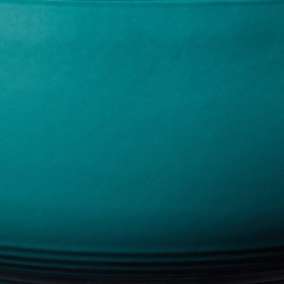 imageLodge 45 Quart Enameled Cast Iron Dutch Oven with Lid Dual Handles Oven Safe up to 500 F or on Stovetop Use to Marinate Cook Bake Refrigerate and Serve Island Spice RedLagoon