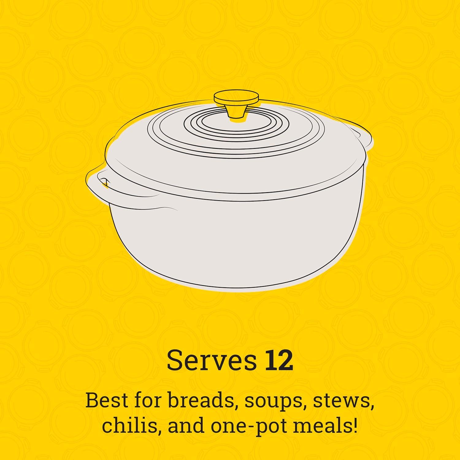 imageLodge 6 Quart Enameled Cast Iron Dutch Oven with Lid Dual Handles Oven Safe up to 500 F or on Stovetop Use to Marinate Cook Bake Refrigerate and Serve Desert SageOyster White