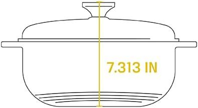 imageLodge 6 Quart Enameled Cast Iron Dutch Oven with Lid Dual Handles Oven Safe up to 500 F or on Stovetop Use to Marinate Cook Bake Refrigerate and Serve Desert SageIsland Spice Red