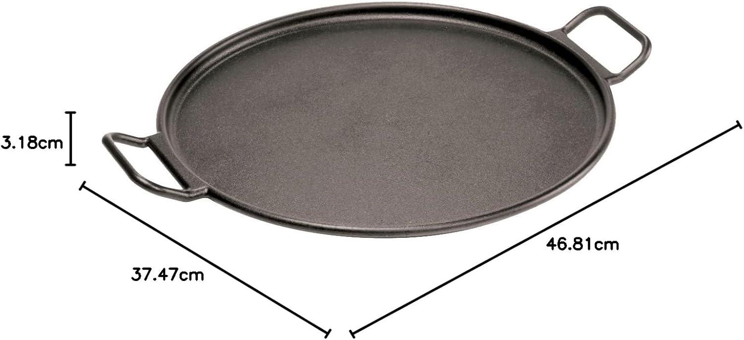 imageLodge BOLD 14 Inch Seasoned Cast Iron Pizza Pan DesignForward CookwarePizza Pan