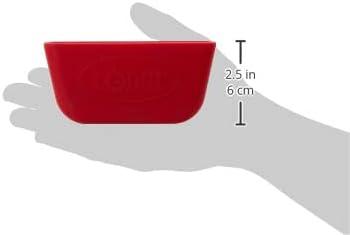 imageLodge Bold Silicone Assist Handle Holder Dishwasher Safe Hot Handle Holder Upgraded Design for Lodge Bold Products Only Heat Protection Up to 450 Vivid PurpleFiery Red