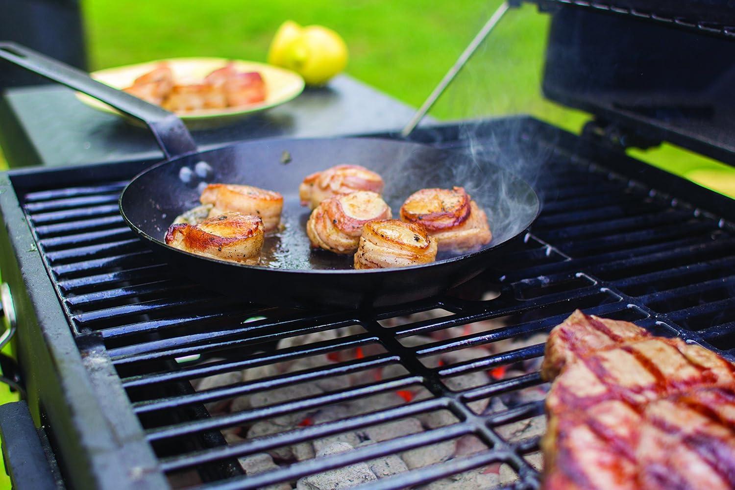 imageLodge Manufacturing Company carbon steel skillet BlackOrange 12Inch10 Inch