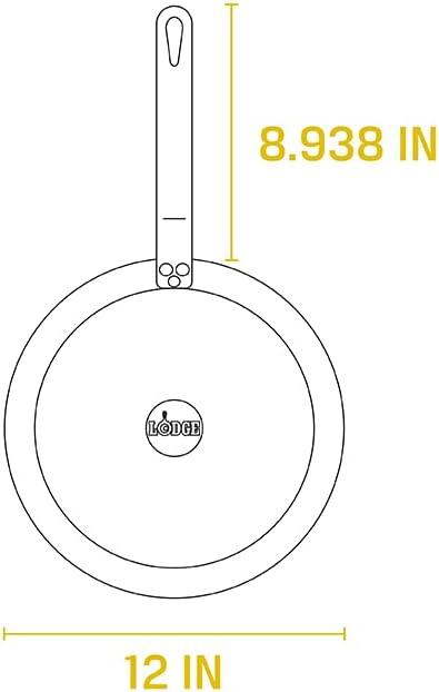 imageLodge PreSeasoned Carbon Steel Skillet Use in the Oven on the Stove on the Grill or Over a Campfire 10 Inch12 Inch