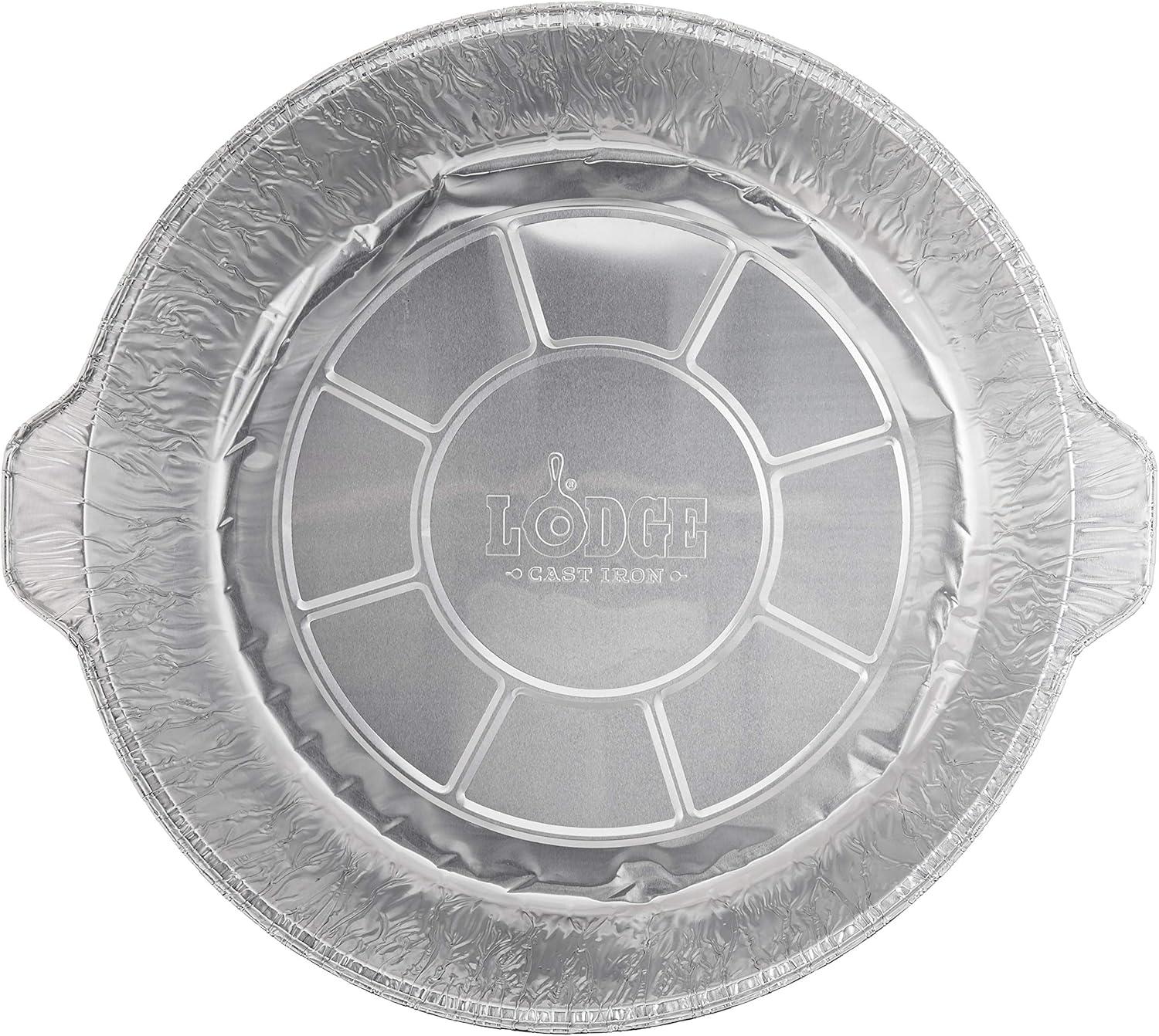 imageLodge Silver 12 Inch Aluminum Foil Dutch Oven Liner 100 Recyclable Dutch Oven Liner Easy Camp Cooking Cleanup 12 Pack12 Inch