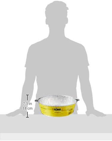 imageLodge Silver 12 Inch Aluminum Foil Dutch Oven Liner 100 Recyclable Dutch Oven Liner Easy Camp Cooking Cleanup 12 Pack12 Inch