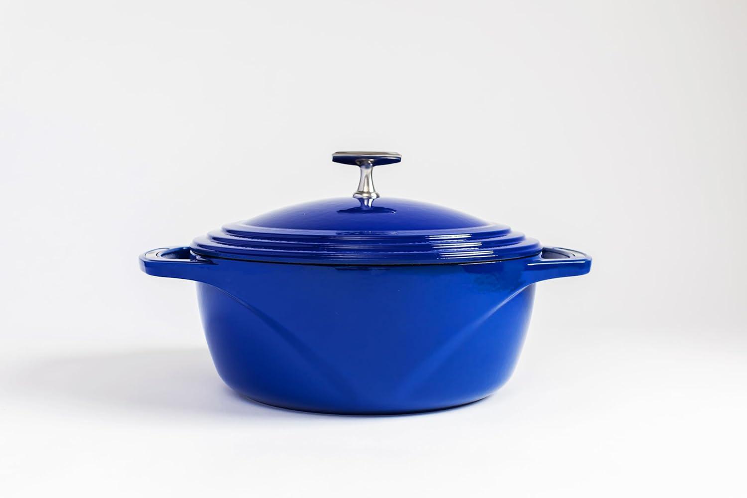 imageLodge USA Enamel Dutch Oven 75 qt MoonstruckBlue