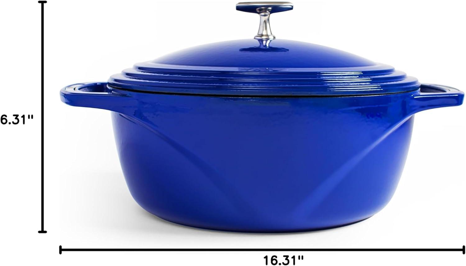 imageLodge USA Enamel Dutch Oven 75 qt MoonstruckBlue