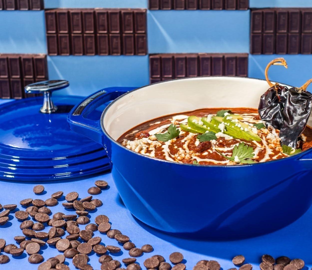 imageLodge USA Enamel Dutch Oven 75 qt MoonstruckBlue