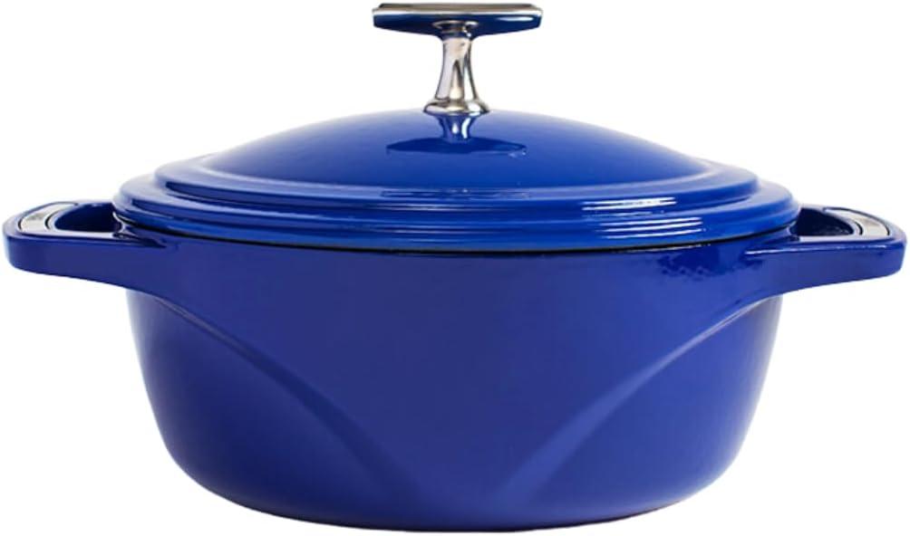 imageLodge USA Enamel Dutch Oven 75 qt MoonstruckBlue