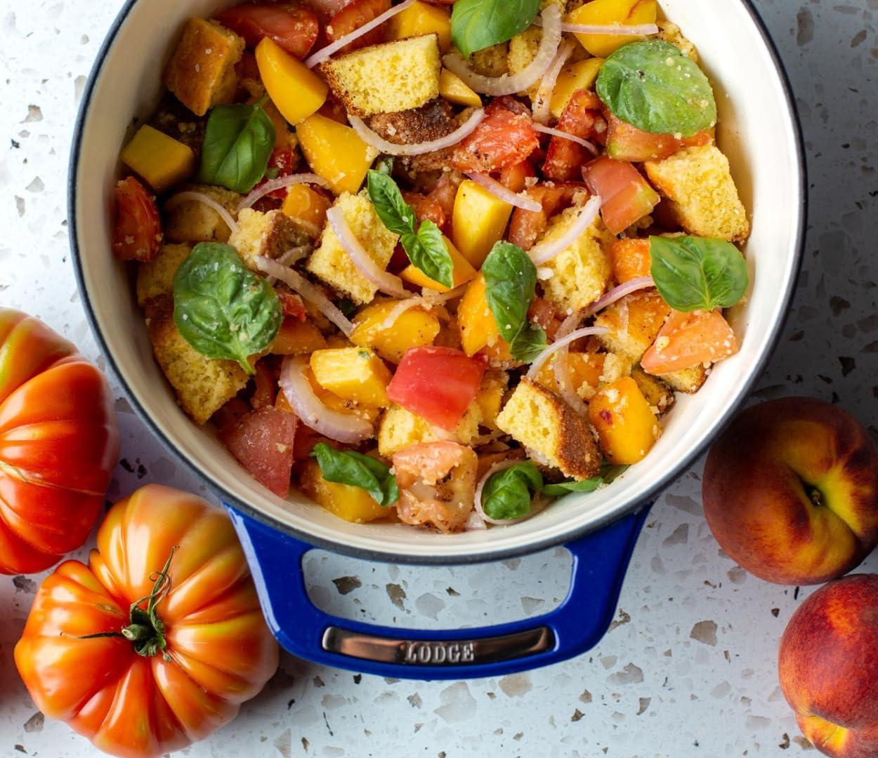 imageLodge USA Enamel Dutch Oven 75 qt MoonstruckBlue