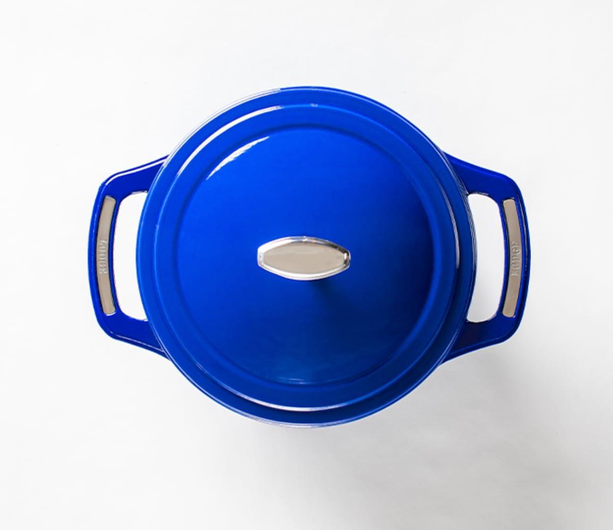 imageLodge USA Enamel Dutch Oven 75 qt MoonstruckBlue