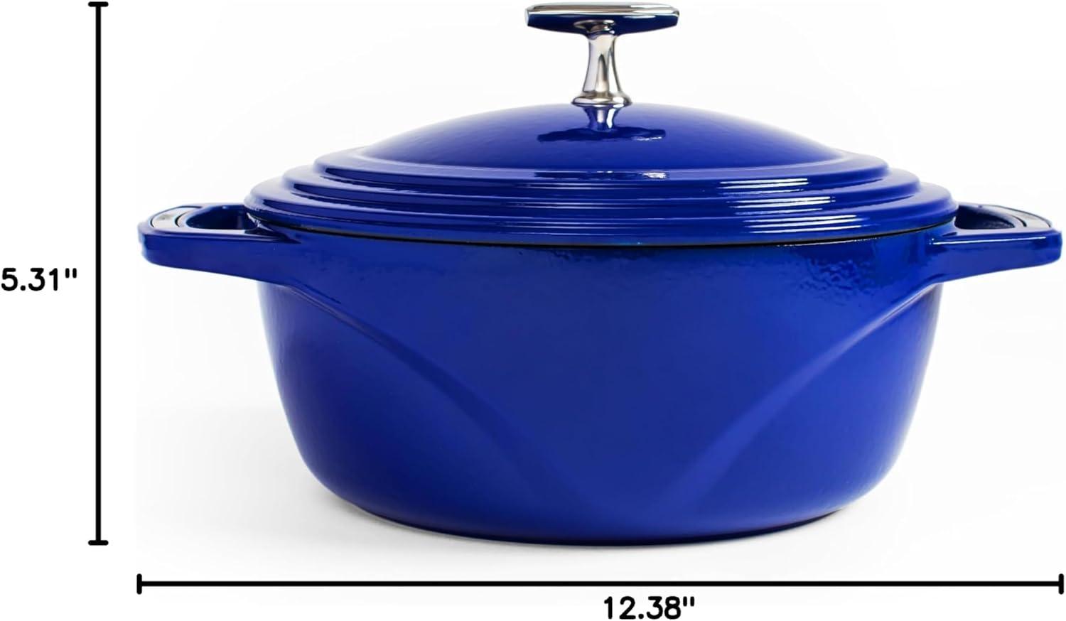 imageLodge USA Enamel Dutch Oven 75 qt MoonstruckBlue