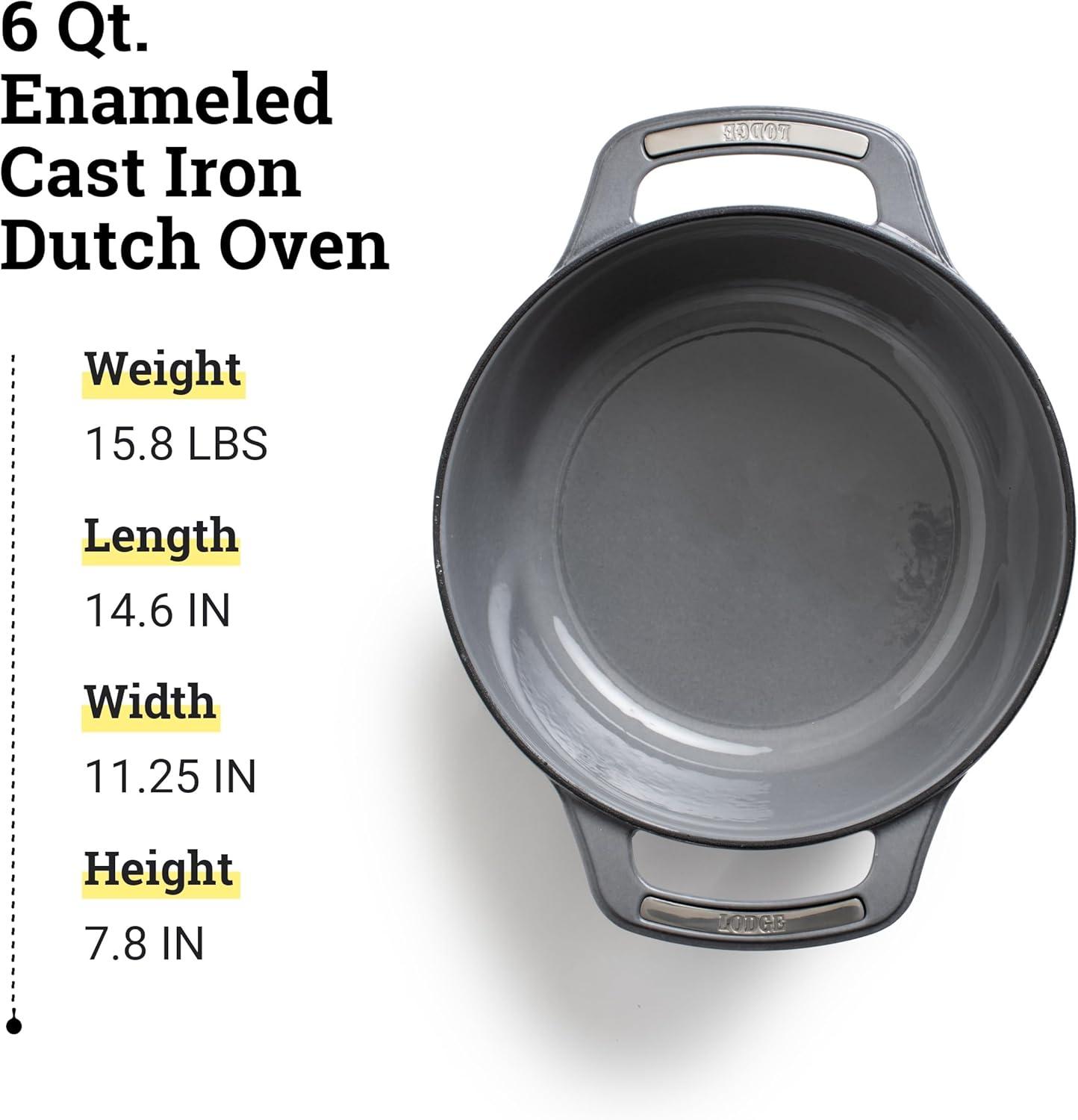 imageLodge USA Enamel Dutch Oven 75 qt MoonstruckMoonstruck