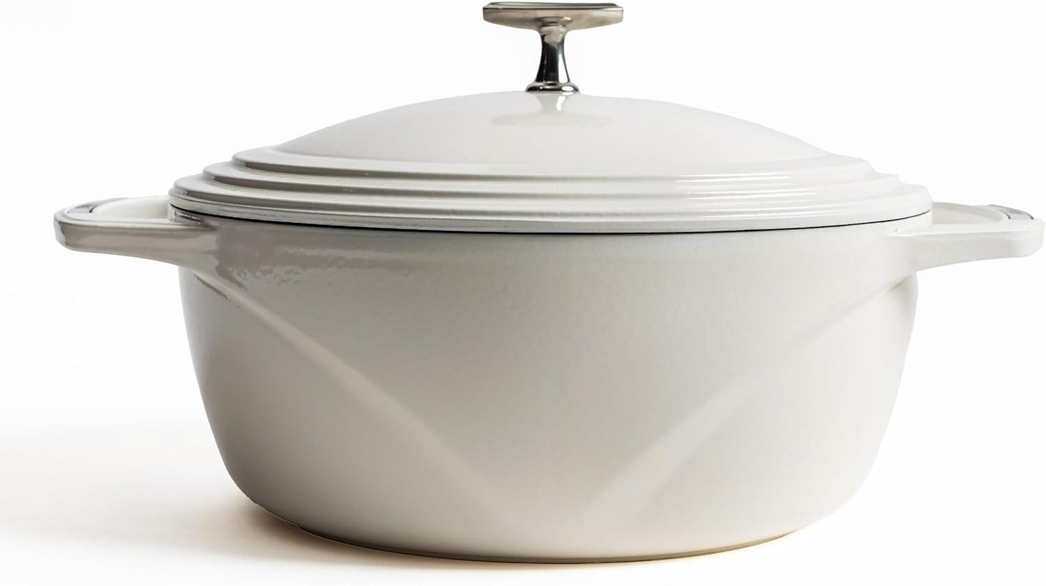 imageLodge USA Enamel Dutch Oven 75 qt MoonstruckWhite