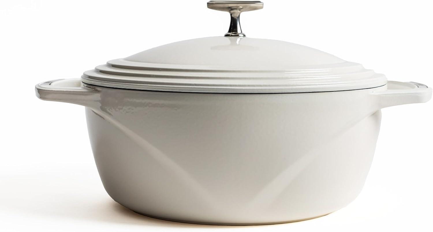 imageLodge USA Enamel Dutch Oven 75 qt MoonstruckWhite