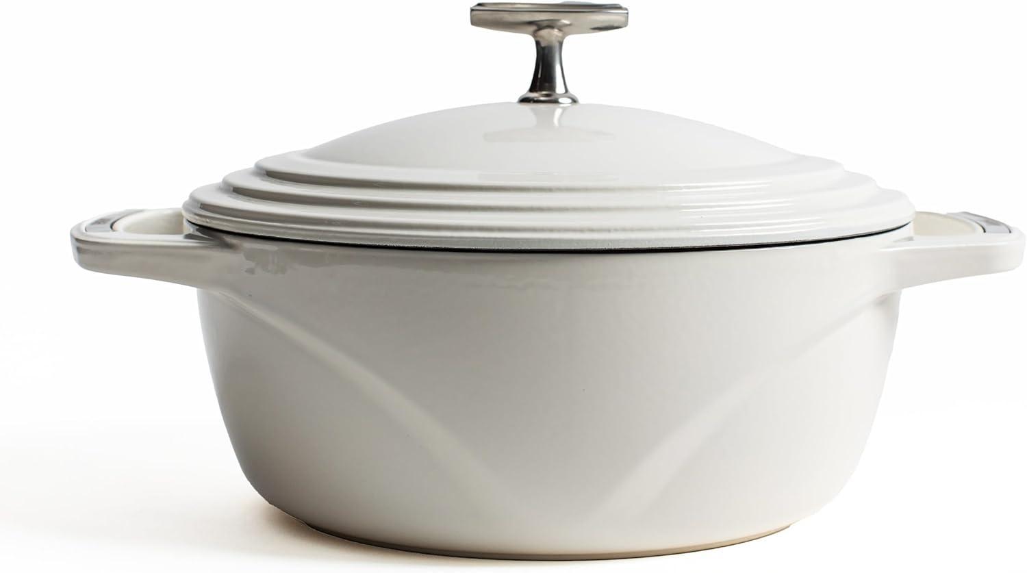 imageLodge USA Enamel Dutch Oven 75 qt MoonstruckWhite