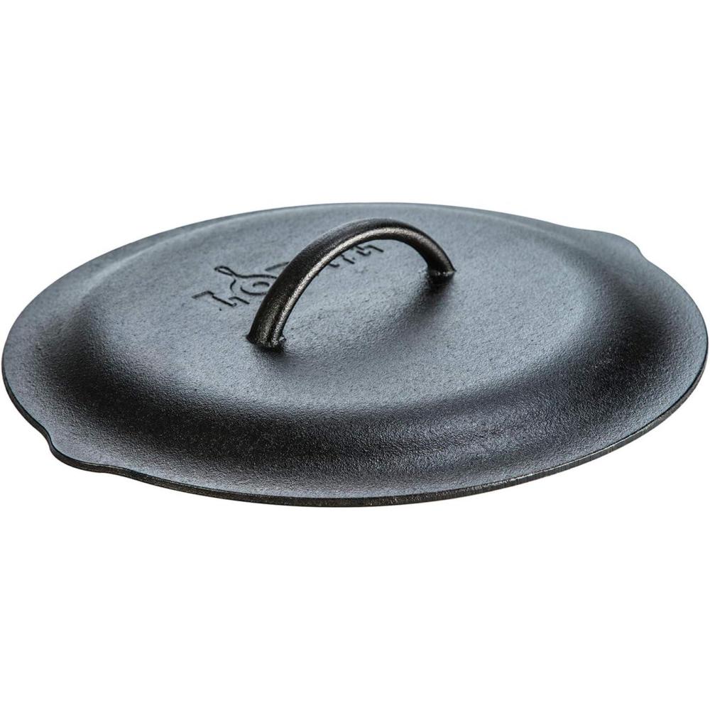 imageLodge 12 Inch Cast Iron Lid Classic 12Inch Cast Iron Cover Lid with Handle and Interior Basting Tips12 Inch