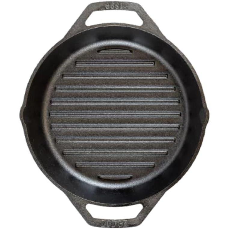 imageLodge 12quot Cast Iron Dual Handle Grill Pan Black12 Inch