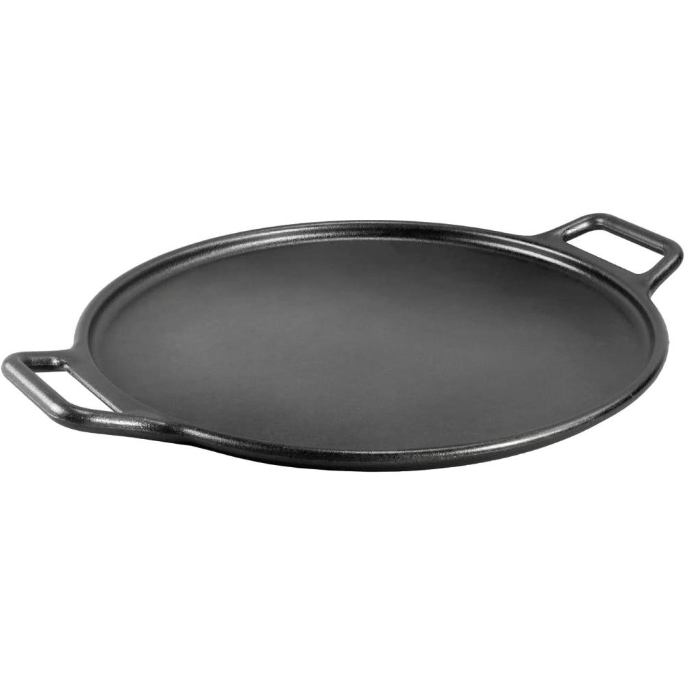 imageLodge BOLD 14 Inch Seasoned Cast Iron Pizza Pan DesignForward CookwarePizza Pan