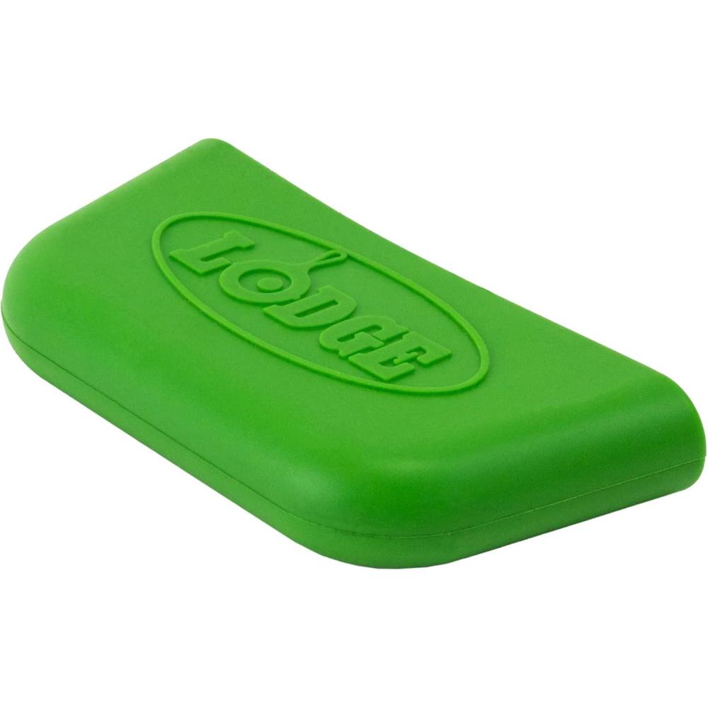 imageLodge Bold Silicone Assist Handle Holder  Dishwasher Safe Hot Handle Holder Upgraded Design for Lodge Bold Products Only  Heat Protection Up to 450  Vivid PurpleFresh Green