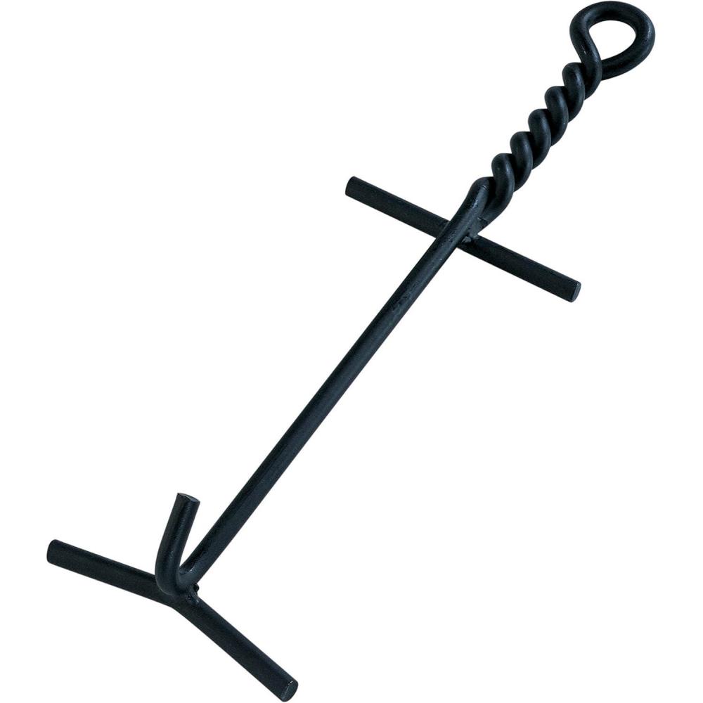 imageLodge Camp Dutch Oven Lid Lifter Black 9 mm bar Stock For Lifting ampamp Carrying Dutch Ovens Black Finish Model Number A5