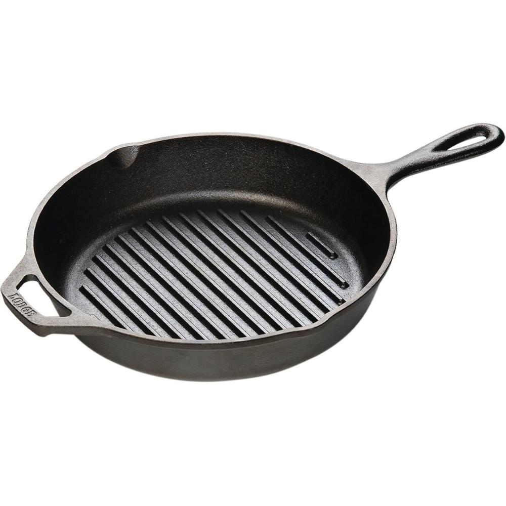 imageLodge Cast Iron Grill Pan 65 Inch Black1025 Inch