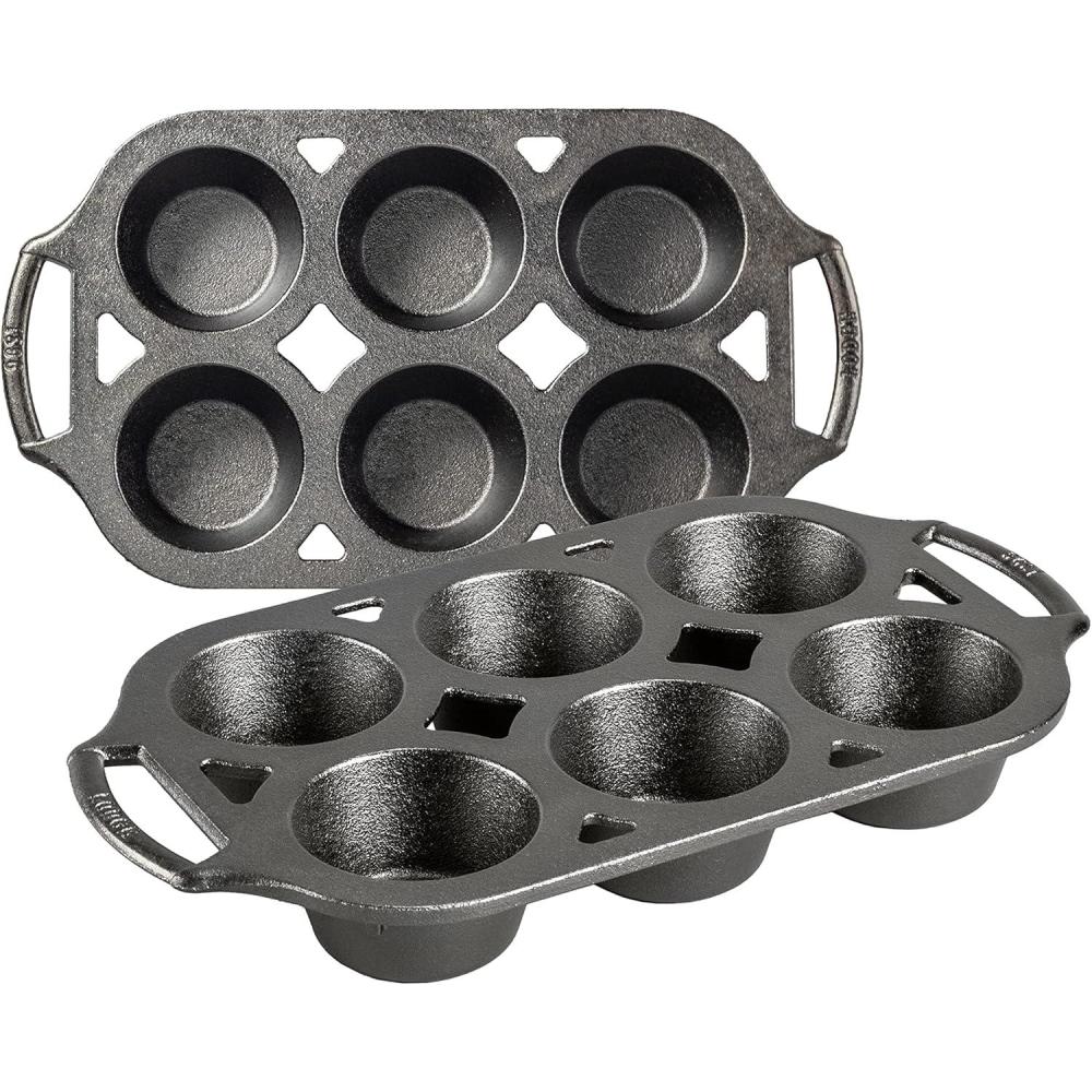 imageLodge Cast Iron Muffin Pan Set of 2
