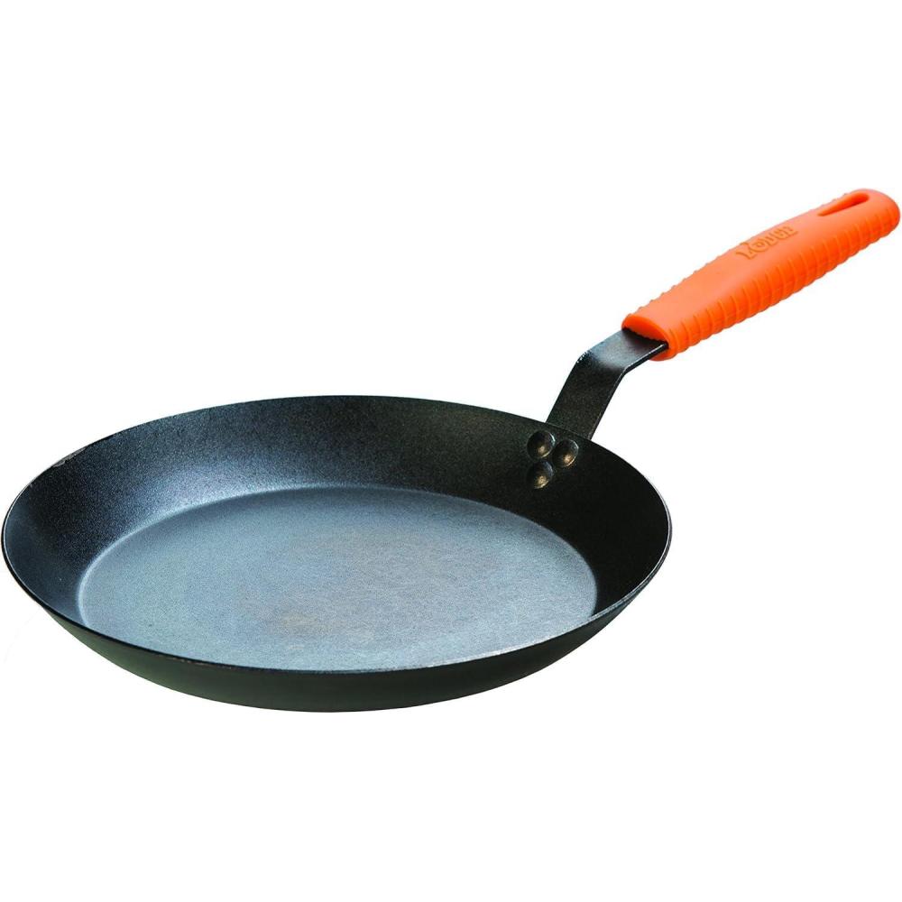 imageLodge Manufacturing Company carbon steel skillet BlackOrange 12Inch12 Inch