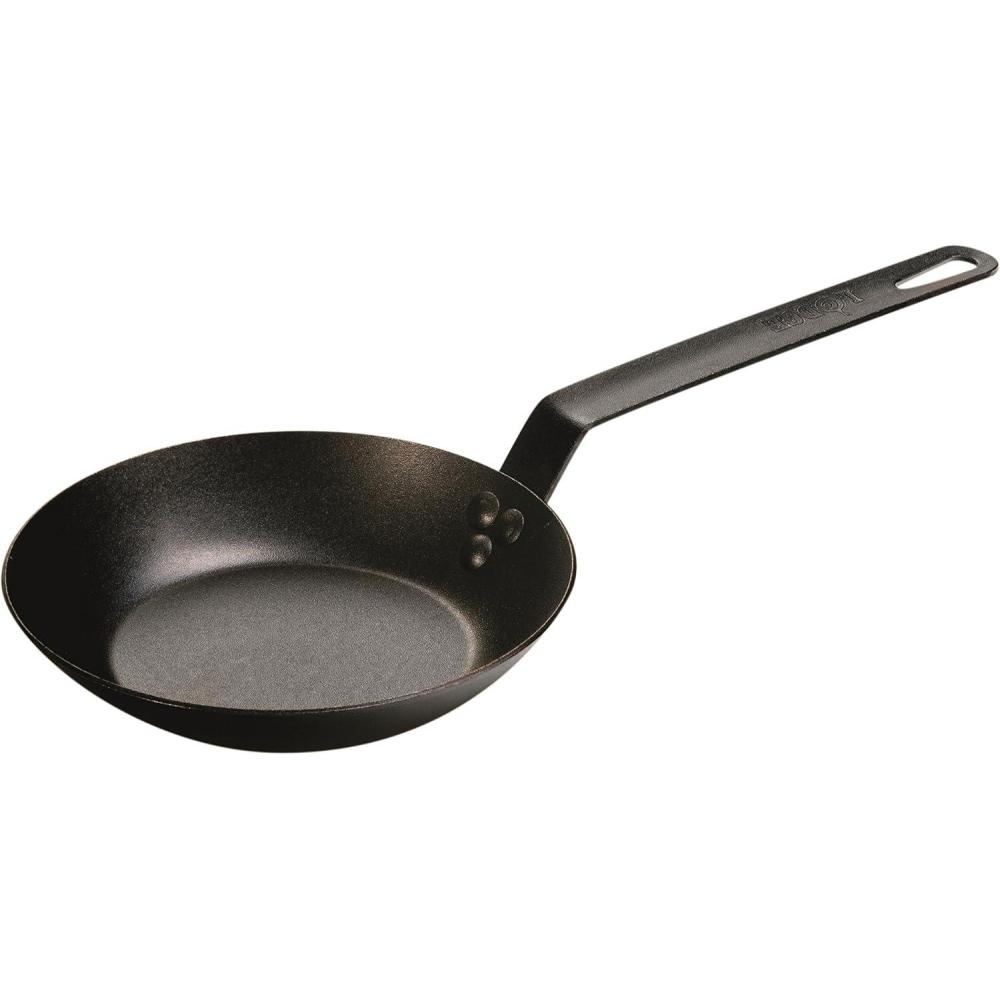 imageLodge PreSeasoned Carbon Steel Skillet Use in the Oven on the Stove on the Grill or Over a Campfire 10 Inch8 Inch