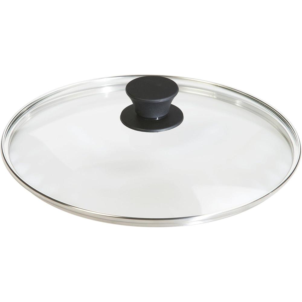 imageLodge Round Tempered Glass Lid  Versatile Glass Lid for 8 Inch Skillets and Pans  Dishwasher Safe and Oven Safe up to 400 8 Inch1025 Inch