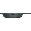 Lodge 10.25 Inch Cast Iron Skillet – Pre-Seasoned Frying Pan with Teardrop Handle – Oven, Stovetop, Grill & Campfire Use – Made in USA – Durable, Non-Toxic, Even-Heating Cookware – Black(12 Inch)