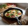 Lodge 10.25 Inch Cast Iron Skillet – Pre-Seasoned Frying Pan with Teardrop Handle – Oven, Stovetop, Grill & Campfire Use – Made in USA – Durable, Non-Toxic, Even-Heating Cookware – Black(8 Inch)