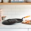 Lodge 12 Inch Cast Iron Lid. Classic 12-Inch Cast Iron Cover Lid with Handle and Interior Basting Tips.(12 Inch)