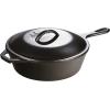 Lodge 12 Inch Cast Iron Lid. Classic 12-Inch Cast Iron Cover Lid with Handle and Interior Basting Tips.(8 Inch)