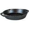Lodge 12″ Cast Iron Dual Handle Grill Pan, Black(10.25 Inch)