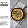 Lodge 12″ Cast Iron Skillet – Chef Collection – Perfect Sear – Ergonomic Handles – Superior Heat Retention – Cast Iron Cookware & Skillet