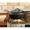 Lodge 3 Quart Pre-Seasoned Cast Iron Deep Skillet with Lid