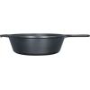 Lodge 5 Quart Pre-Seasoned Cast Iron Deep Skillet – Signature Teardrop Handle & Assist Handle – Use in the Oven, on the Stove or Grill, or Over a Campfire – Black(3 Quart)