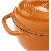 Lodge 6 Quart Enameled Cast Iron Dutch Oven with Lid – Dual Handles – Oven Safe up to 500° F or on Stovetop – Use to Marinate, Cook, Bake, Refrigerate and Serve – Desert Sage(Apricot)