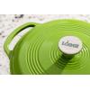 Lodge 6 Quart Enameled Cast Iron Dutch Oven with Lid – Dual Handles – Oven Safe up to 500° F or on Stovetop – Use to Marinate, Cook, Bake, Refrigerate and Serve – Desert Sage(Avocado)