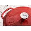 Lodge 6 Quart Enameled Cast Iron Dutch Oven with Lid – Dual Handles – Oven Safe up to 500° F or on Stovetop – Use to Marinate, Cook, Bake, Refrigerate and Serve – Desert Sage(Cranberry)