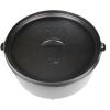 Lodge 6 Quart Pre-Seasoned Cast Iron Camp Dutch Oven with Lid – Dual Handles – Use in the Oven, on the Stove, on the Grill or over the Campfire – Black(10 Quart)
