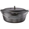 Lodge 7 Quart Pre-Seasoned Cast Iron Dutch Oven with Lid – Wire Bail Handle for Easy Transfer from Cooking Surface to Table – Use in the Oven, on the Stove, on the Grill or over the Campfire – Black(7 Quart)