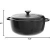 Lodge 7.5 Quart Enameled Cast Iron Oval Dutch Oven with Lid – Dual Handles – Oven Safe up to 500° F or on Stovetop – Use to Marinate, Cook, Bake, Refrigerate and Serve – Lilac(Solid Slate)