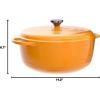 Lodge 7.5 Quart Enameled Cast Iron Oval Dutch Oven with Lid – Dual Handles – Oven Safe up to 500° F or on Stovetop – Use to Marinate, Cook, Bake, Refrigerate and Serve – Lilac(Apricot)