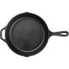 Lodge 8 Inch Pre-Seasoned Cast Iron Stamped Skillet – Signature Teardrop Handle – Use in the Oven, on the Stove, on the Grill, or Over a Campfire – Deer(10.25 inch)
