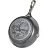 Lodge 8 Inch Pre-Seasoned Cast Iron Stamped Skillet – Signature Teardrop Handle – Use in the Oven, on the Stove, on the Grill, or Over a Campfire – Deer(8 inch)