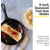 Lodge 8″ Cast Iron Skillet – Chef Collection – Perfect Sear – Ergonomic Handles – Superior Heat Retention – Cast Iron Cookware & Skillet