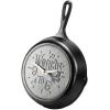 Lodge 9 inch Skillet Clock Inspired by Dolly Parton hit Song 9 to 5″ – for Decorative Use Only – Hand Wash, Collector’s Piece, 1 AA Battery Required (not Included).