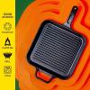 Lodge BOLD 12 Inch Seasoned Cast Iron Griddle, Design-Forward Cookware(Square Griddle)